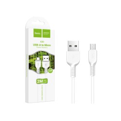 Cabo de Carregamento Hoco X20 Flash Micro 2M Branco